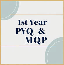1ST YEAR PYQ &amp; MQP